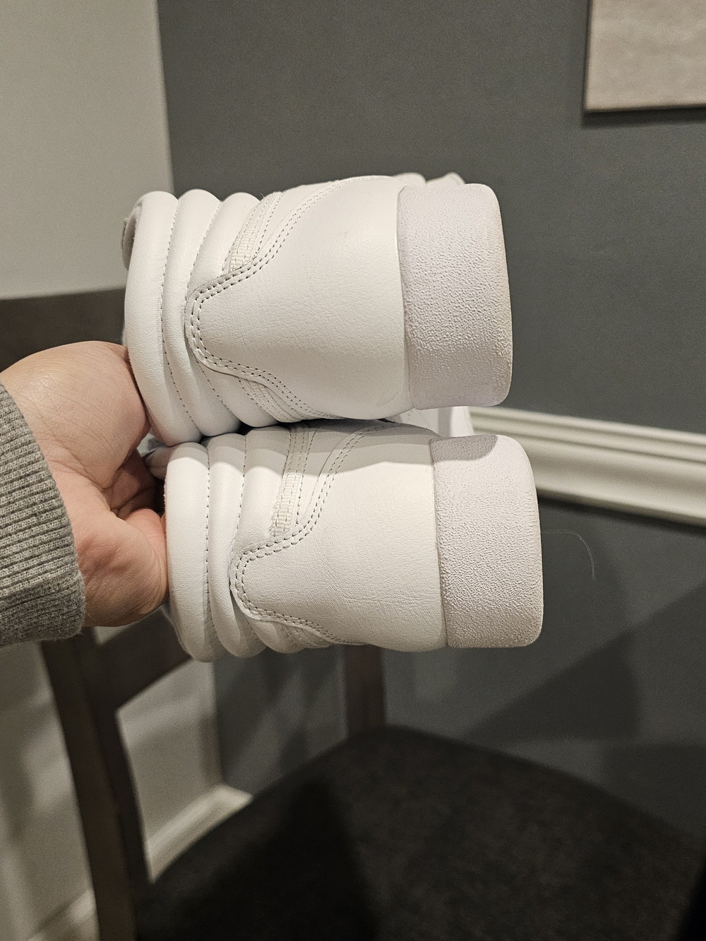 Reebok Womens Classic White High-Top Sneakers Freestyle - Picture 3 of 6